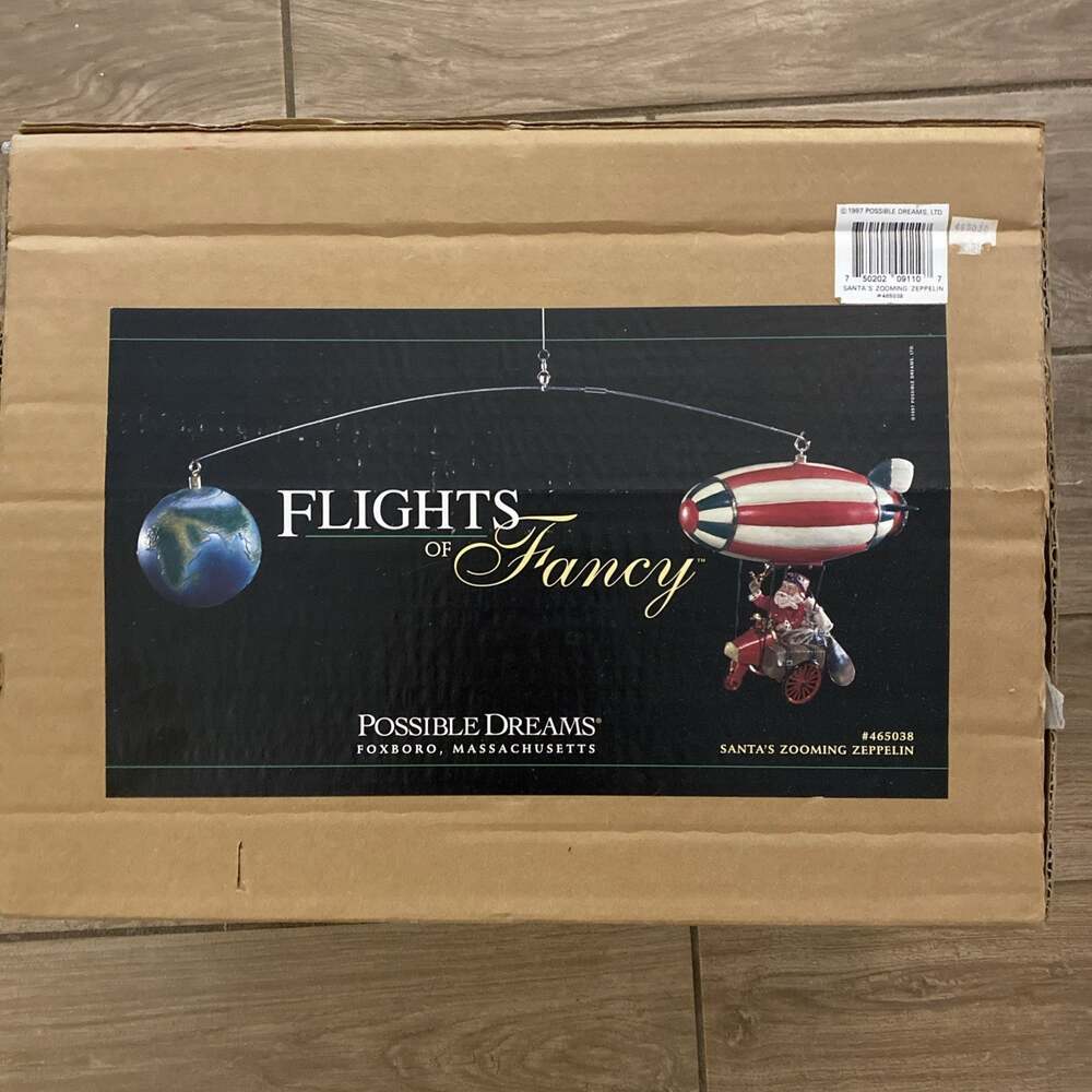 Santa's Zooming Zeppelin Mobile, Flights Of Fancy, 1997 Possible Dreams, #465038